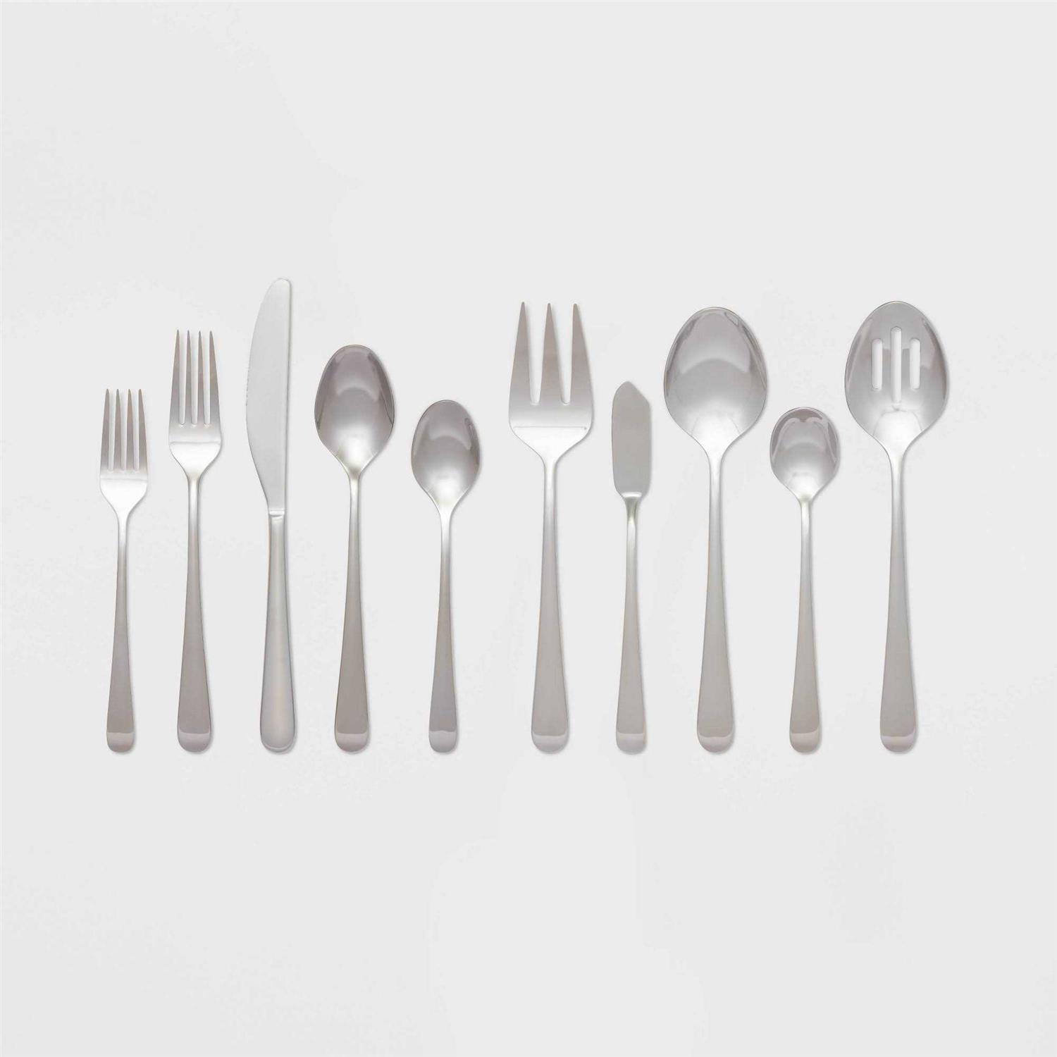 Threshold Harrington Flatware Set Silver