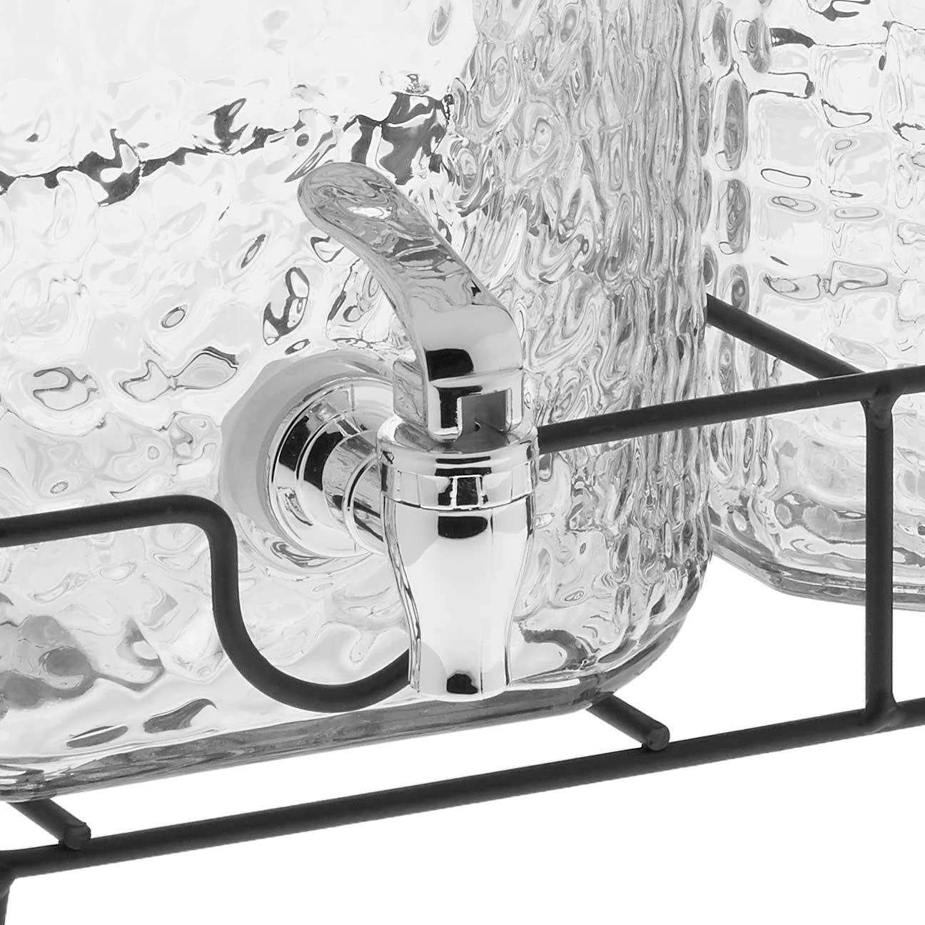 Style Setter Hamburg Glass Beverage Dispensers with Stand - Image 5
