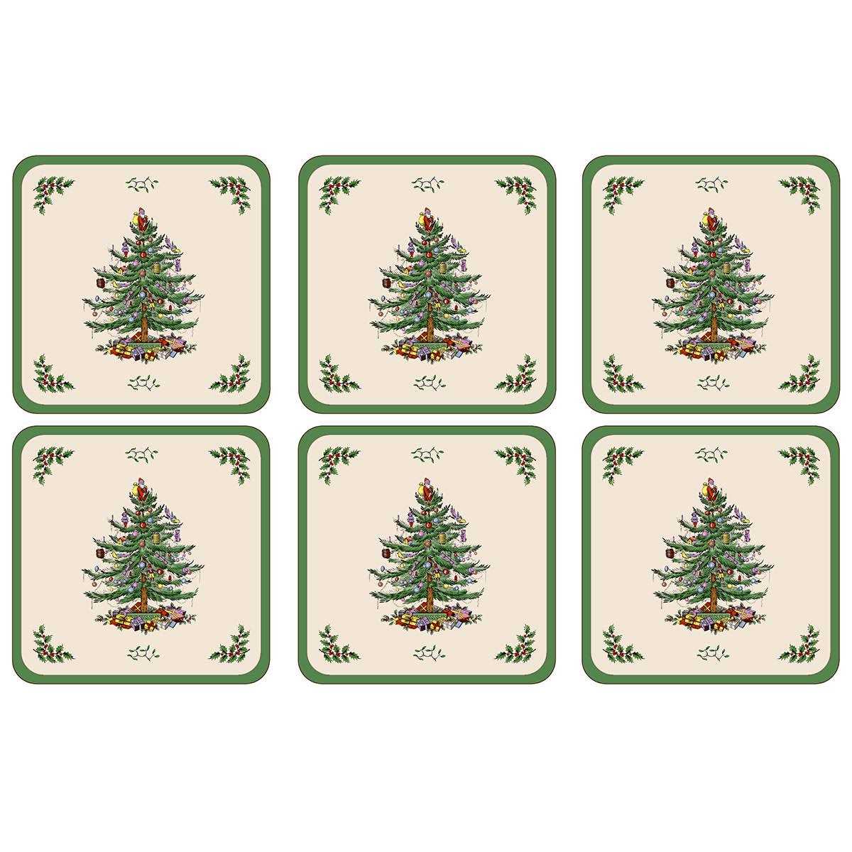 Spode Christmas Tree Coasters