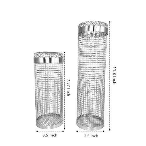 Rolling Grilling Basket Stainless Steel BBQ Grill Basket Outdoor Camping Barbecue Portable Roll Grill Basket - Image 2