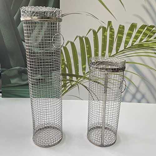 Rolling Grilling Basket Stainless Steel BBQ Grill Basket Outdoor Camping Barbecue Portable Roll Grill Basket - Image 4