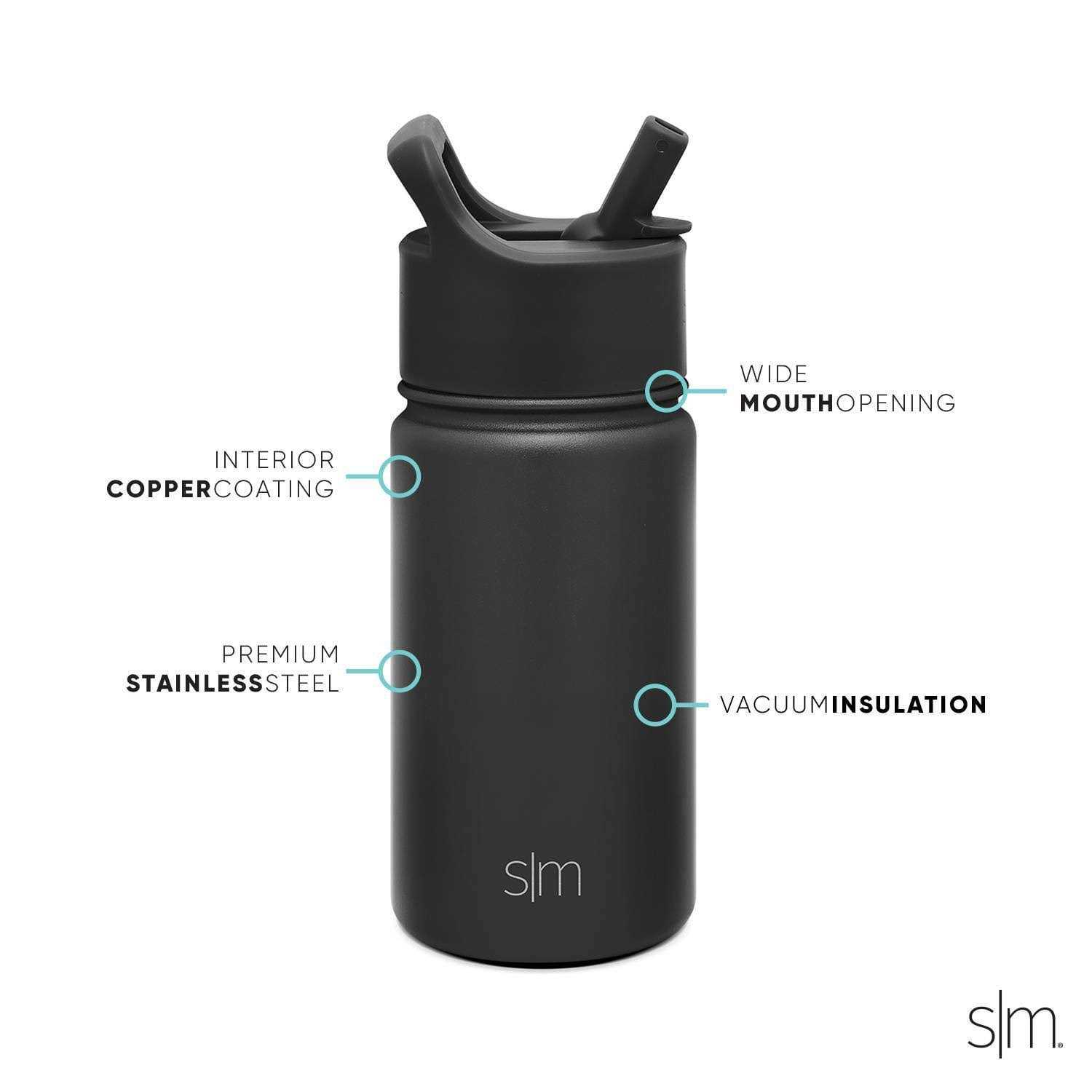 Simple Modern 14oz Stainless Steel Summit Kids Water Bottle with Straw - Image 4