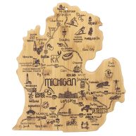 Totally Bamboo Michigan State Destination Serving and Cutting Board
