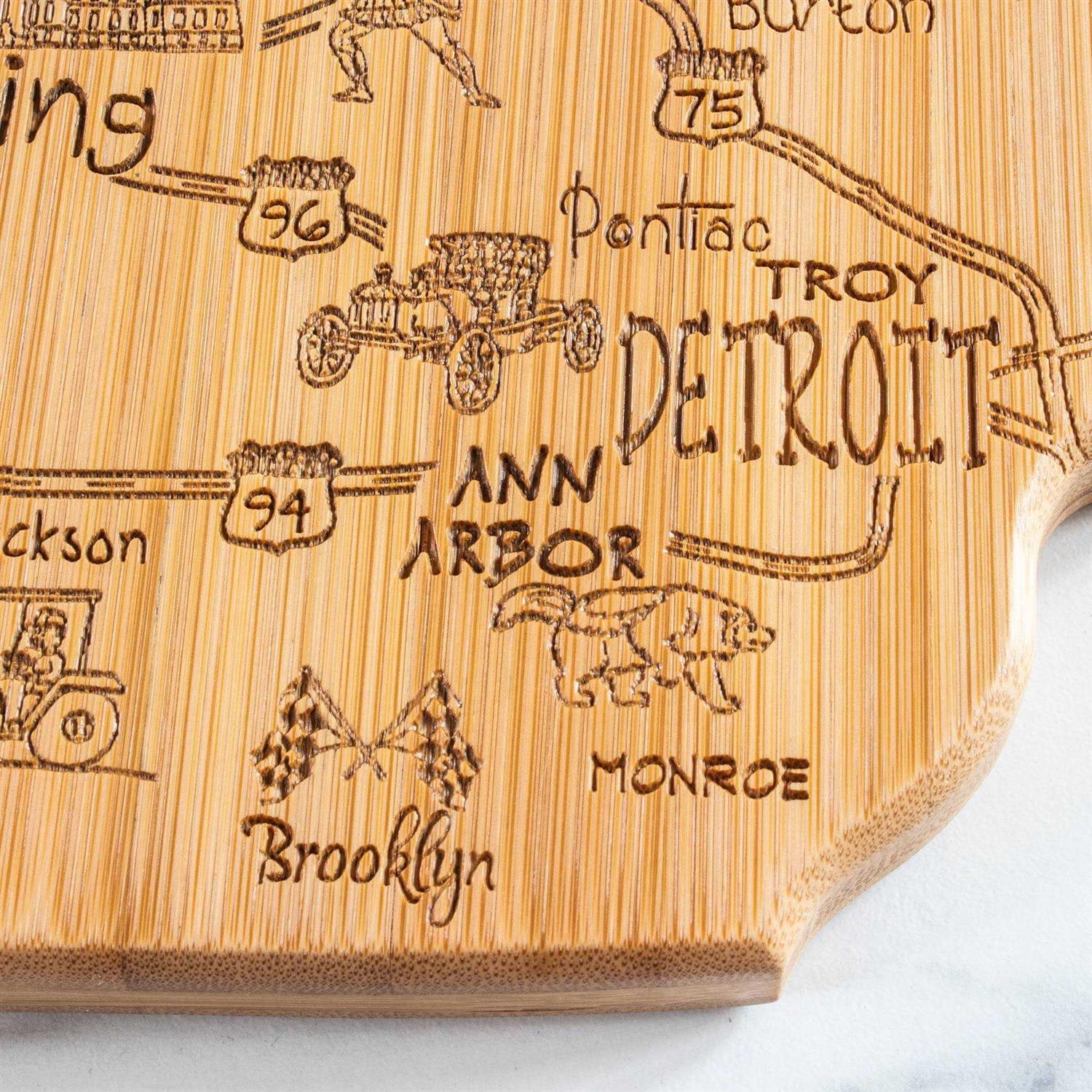 Totally Bamboo Michigan State Destination Serving and Cutting Board - Image 2