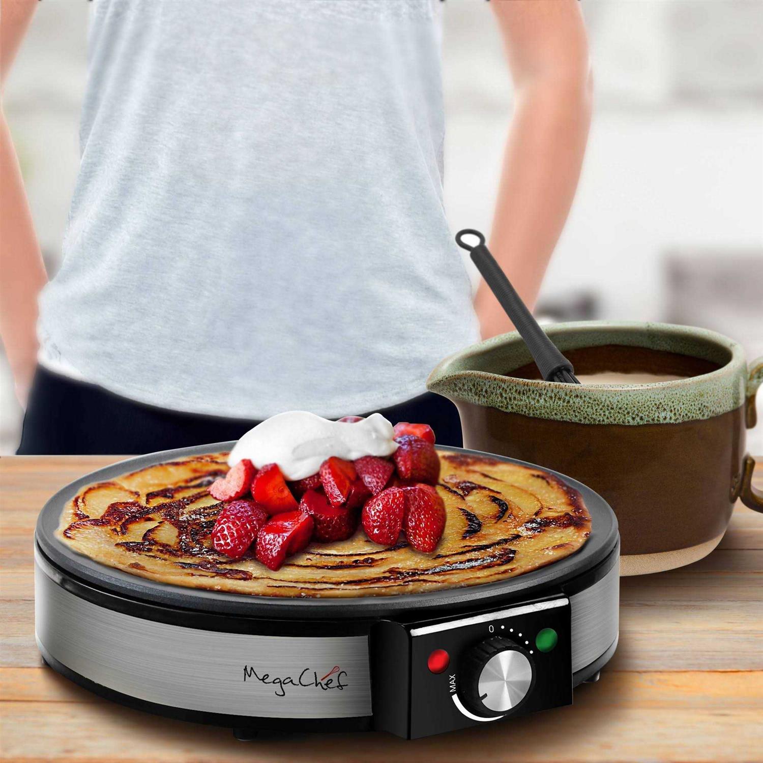 The MegaChef Nonstick Crepe and Pancake Maker Breakfast Griddle - Image 3