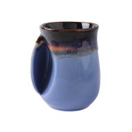 Selamica Porcelain 18oz Novelty Left-handed Handwarmer Mug, Coffee Mug, Tea Mug, gift for family friends and couple