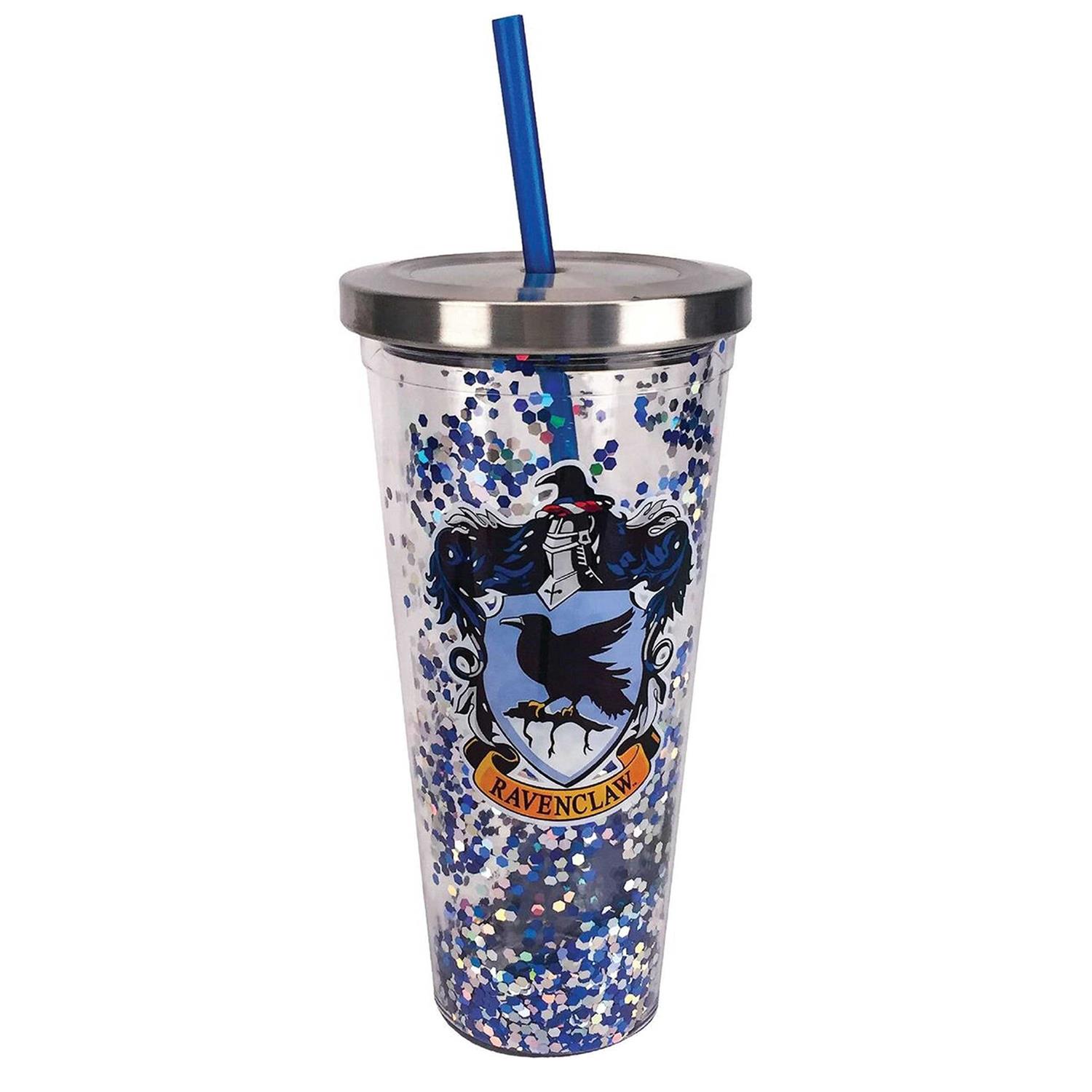 Spoontiques Harry Potter Tumbler Glitter Cup with Straw