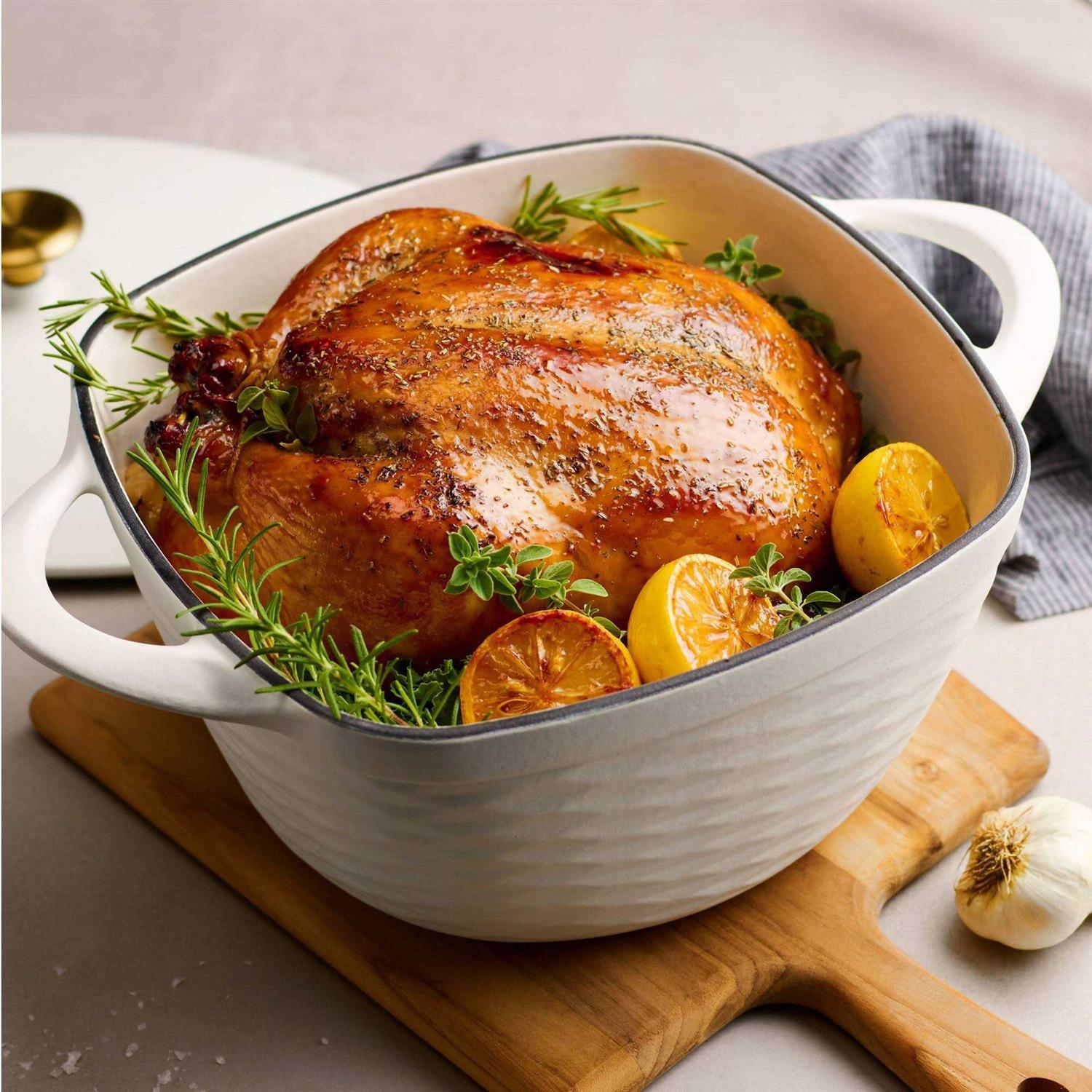 Tramontina Prisma 7 Qt Enameled Cast Iron Covered Square Dutch Oven - Image 4