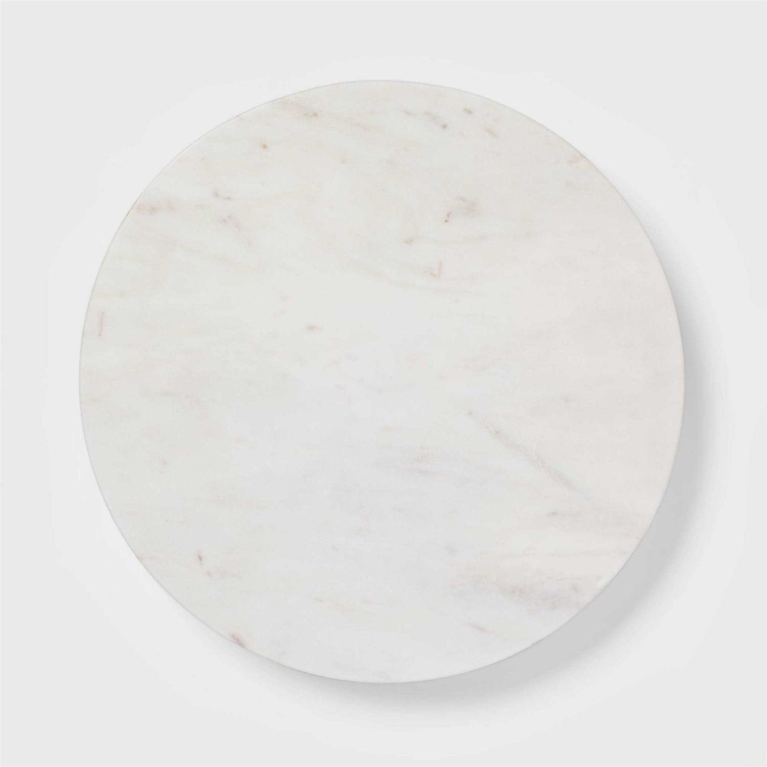 Threshold 14&” Marble Lazy Susan White - Image 4