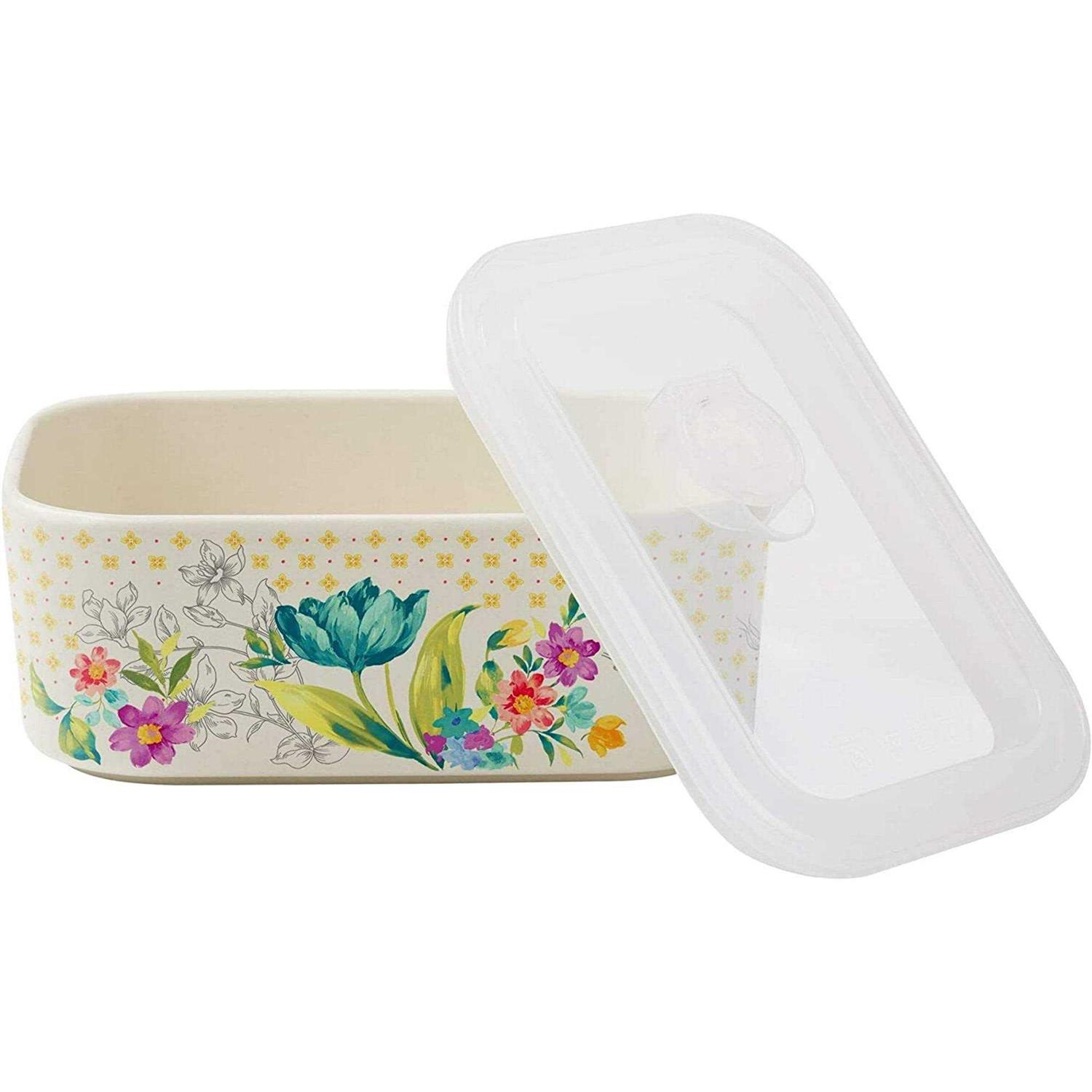 The Pioneer Woman Sweet Rose Nesting Baker Set with Lids - Image 2