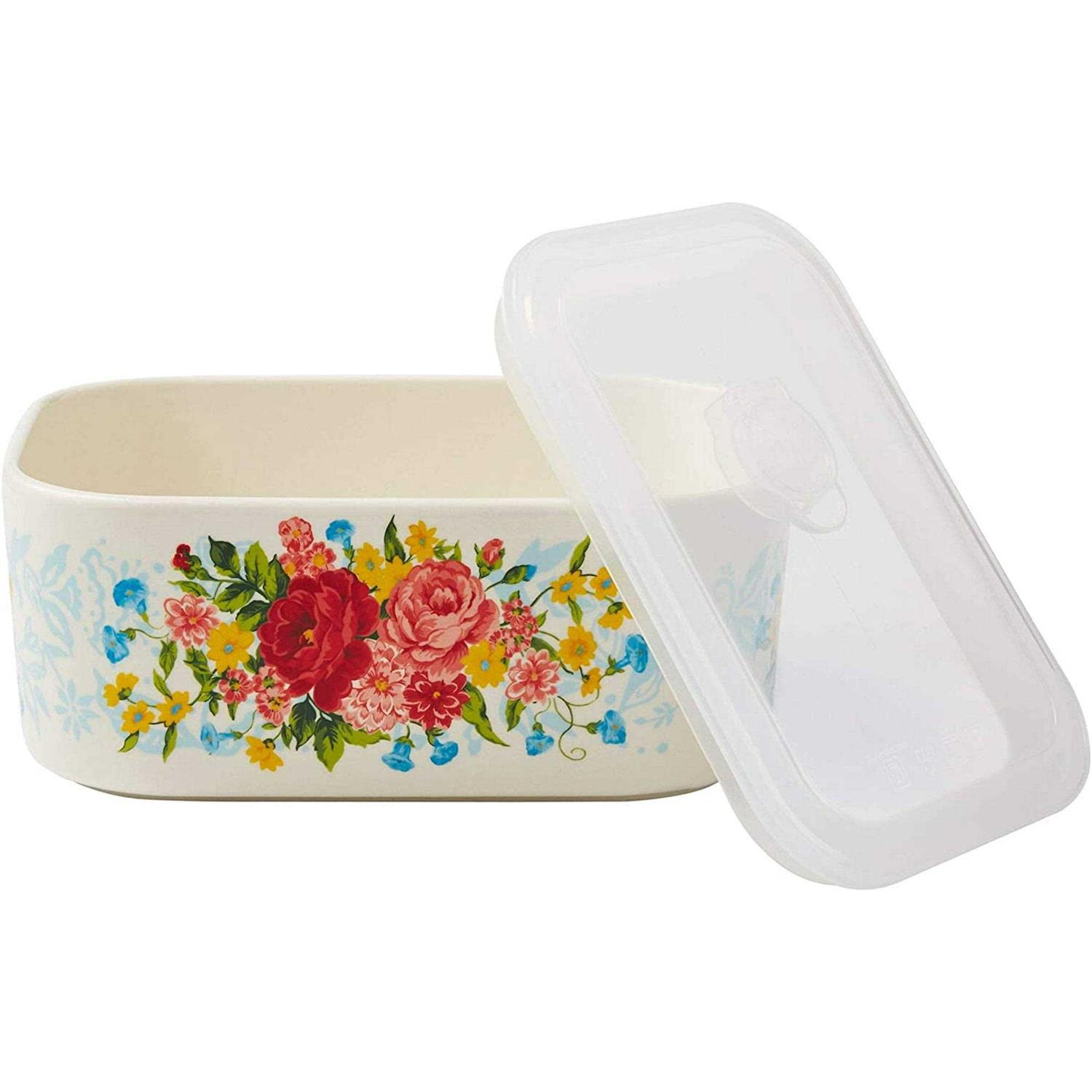 The Pioneer Woman Sweet Rose Nesting Baker Set with Lids - Image 5