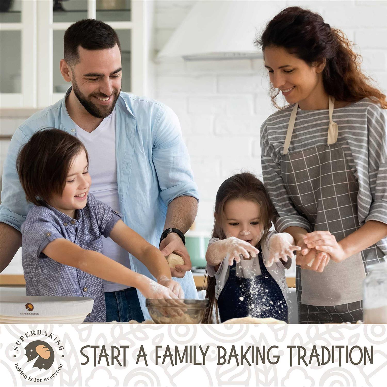 Superbaking Bread Proofing Basket Round 9 inch Sourdough Starter Kit - Image 2