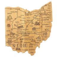 Totally Bamboo Ohio Destination Cutting/Serving Board
