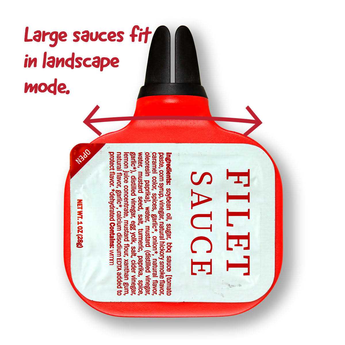 Saucemoto Dip Clip An in car sauce holder for ketchup and dipping sauces. As seen on Shark Tank - Image 3