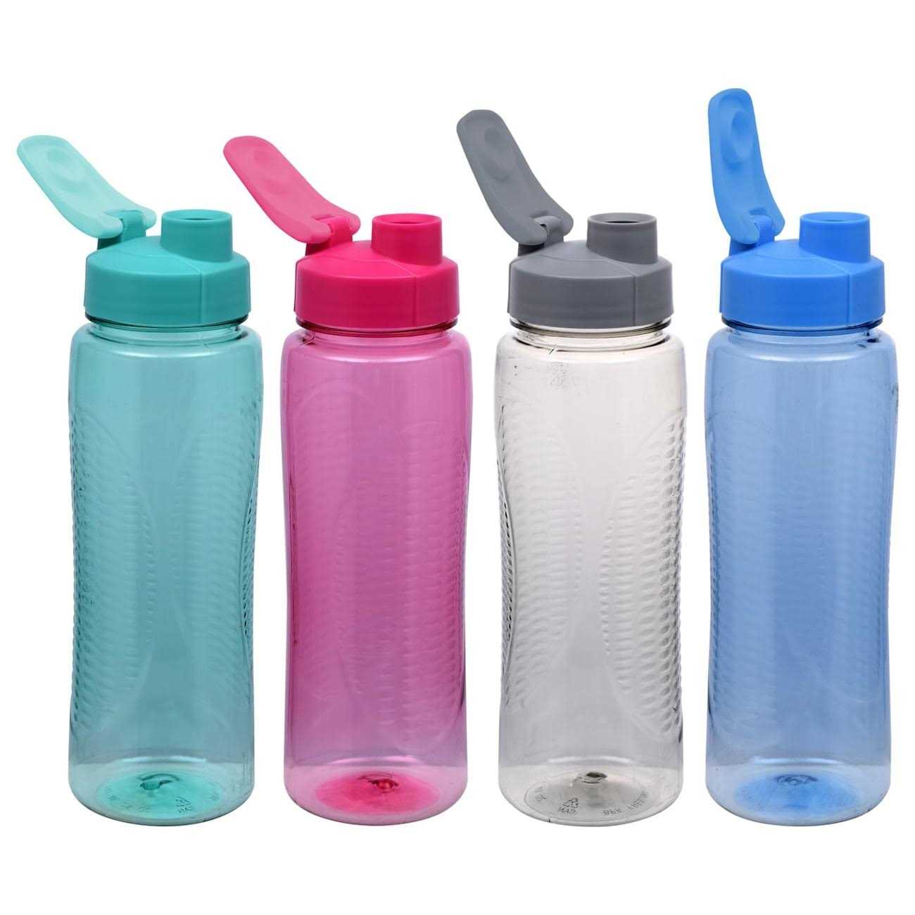 Tlee0880’s Closet Colorful Plastic Water Bottles with Flip-Top Lids