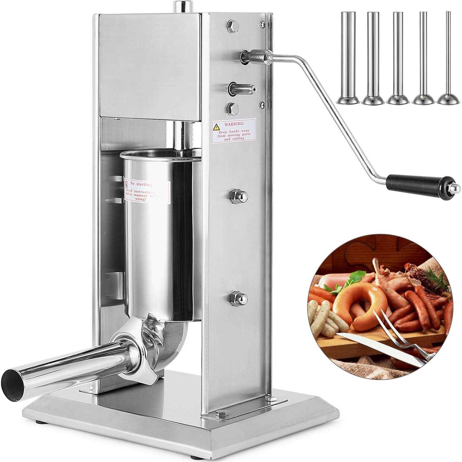 Vevor 3L Manual Sausage Stuffer Maker Meat Filler Machine Stainless Steel - Image 4