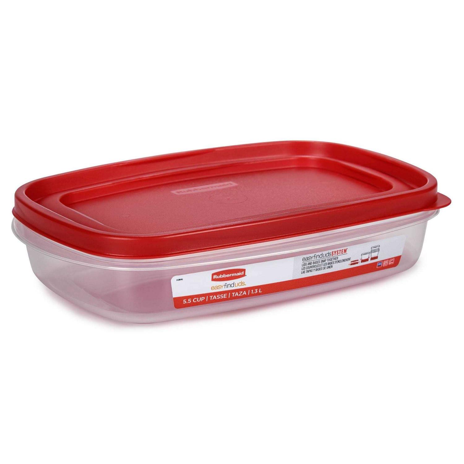 Rubbermaid EasyFindLids 5.5 Cup Food Storage Container