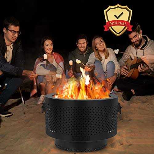 STBoo Smokeless Fire Pits for Outside with Portable Carrying Storage Bag - Image 3