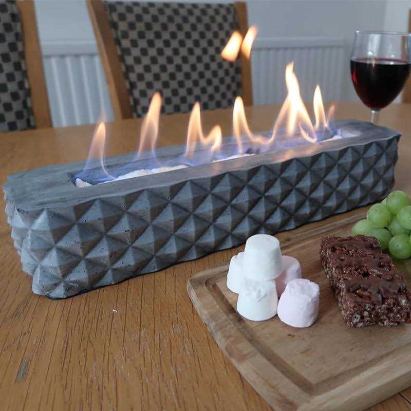 ROUNDFIRE Large Rectangle Tabletop Fire Pit - Image 2