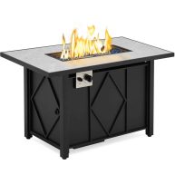 Topeakmart 43in Propane Firepit Table with Water-resistant Cover