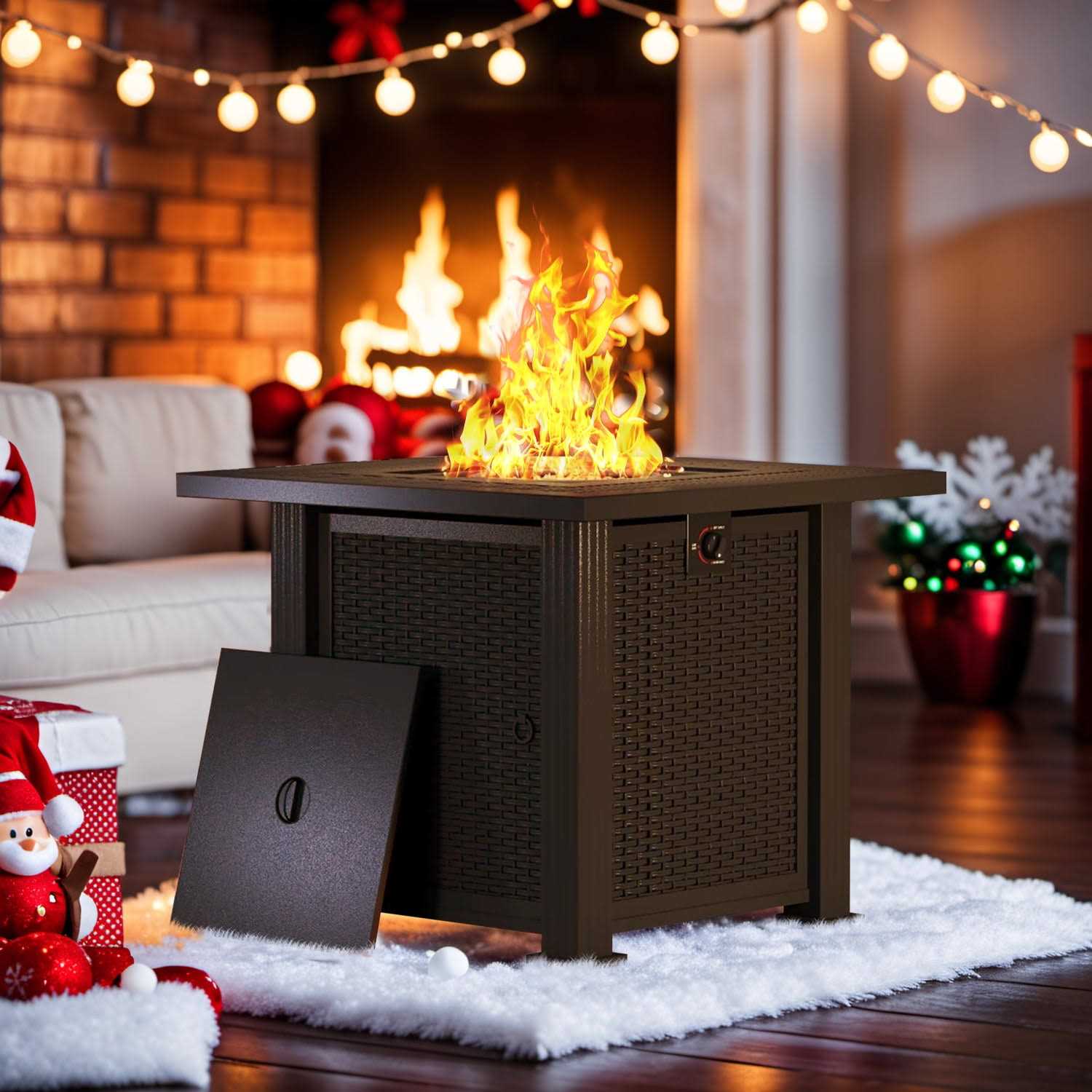 Devoko 28 Square 50000 BTU Propane Fire Pit Table - Image 3