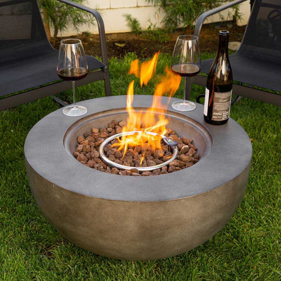 Steelside™ Keaton 14.5 H x 27.5 W Steel Propane Outdoor Fire Pit - Image 3