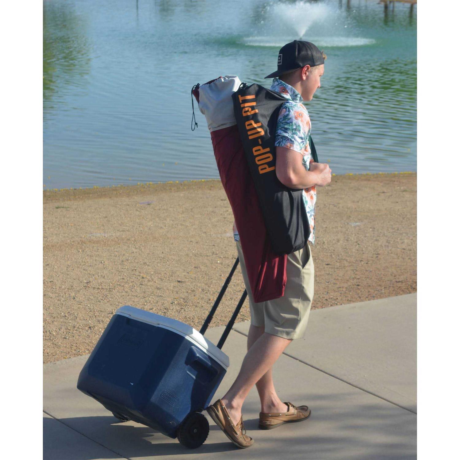 Fireside Outdoor Pop Up Fire Pit & Heat Shield - Image 5