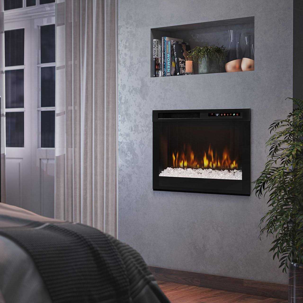 Dimplex 26-in Multi-Fire XHD Pro Plug-in Electric Fireplace with Acrylic Ice & Driftwood - Image 3
