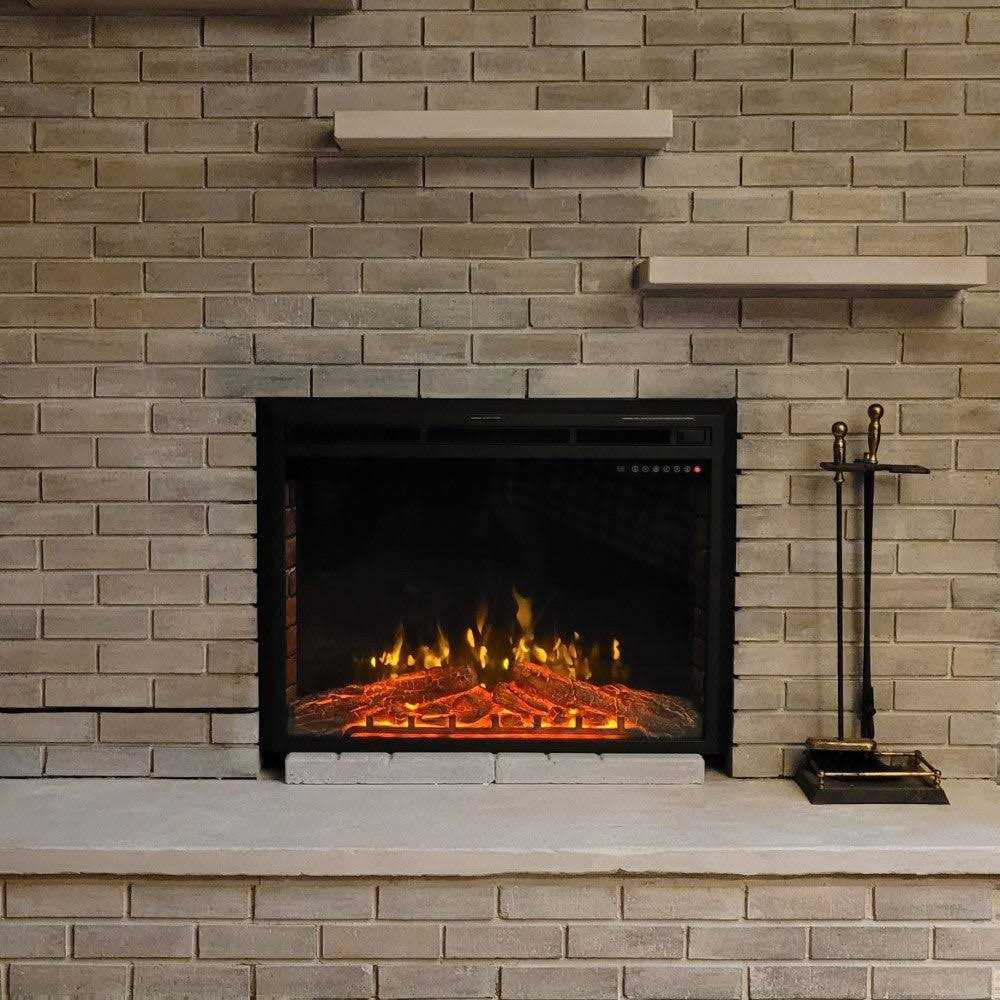 Electric Fireplace Insert Freestanding & Recessed Electric Heater Remote Control 750W/1500W R.W.FLAME - Image 4