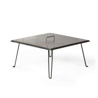 Titan Great Outdoors Fire Pit Heat Deflector, Pushes Heat Down and Out