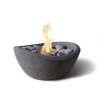 TerraFlame Wave Table Top Fire Bowl Gel Fuel