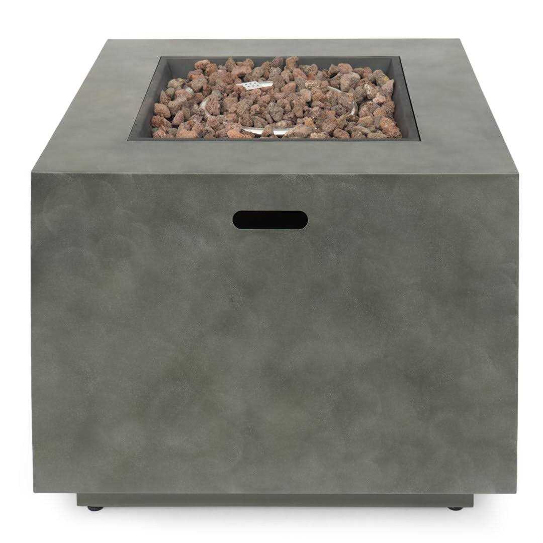 Trent Austin Design® Alsacia Outdoor Concrete Propane Fire Pit Table - Image 2