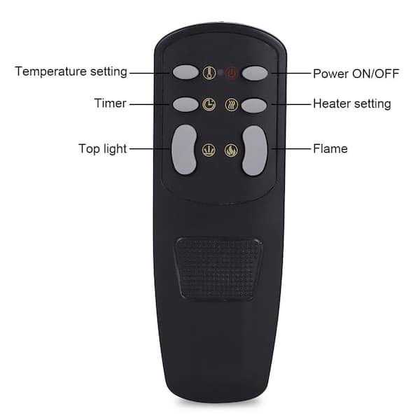 Valuxhome 33 in. 750-Watt/1500-Watt Electric Fireplace Insert with Overheating Protection - Image 5