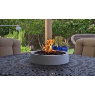 Stone Propane Outdoor Tabletop Fireplace Fire Topper Finish