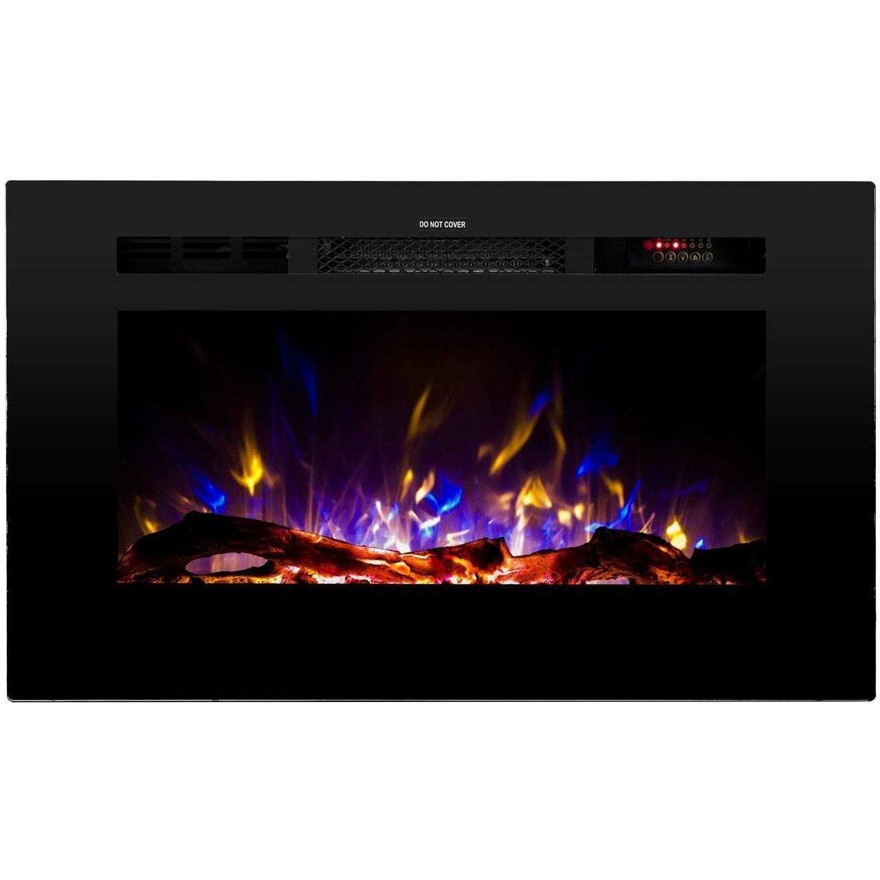 Touchstone Sideline Recessed Electric Fireplace 80028