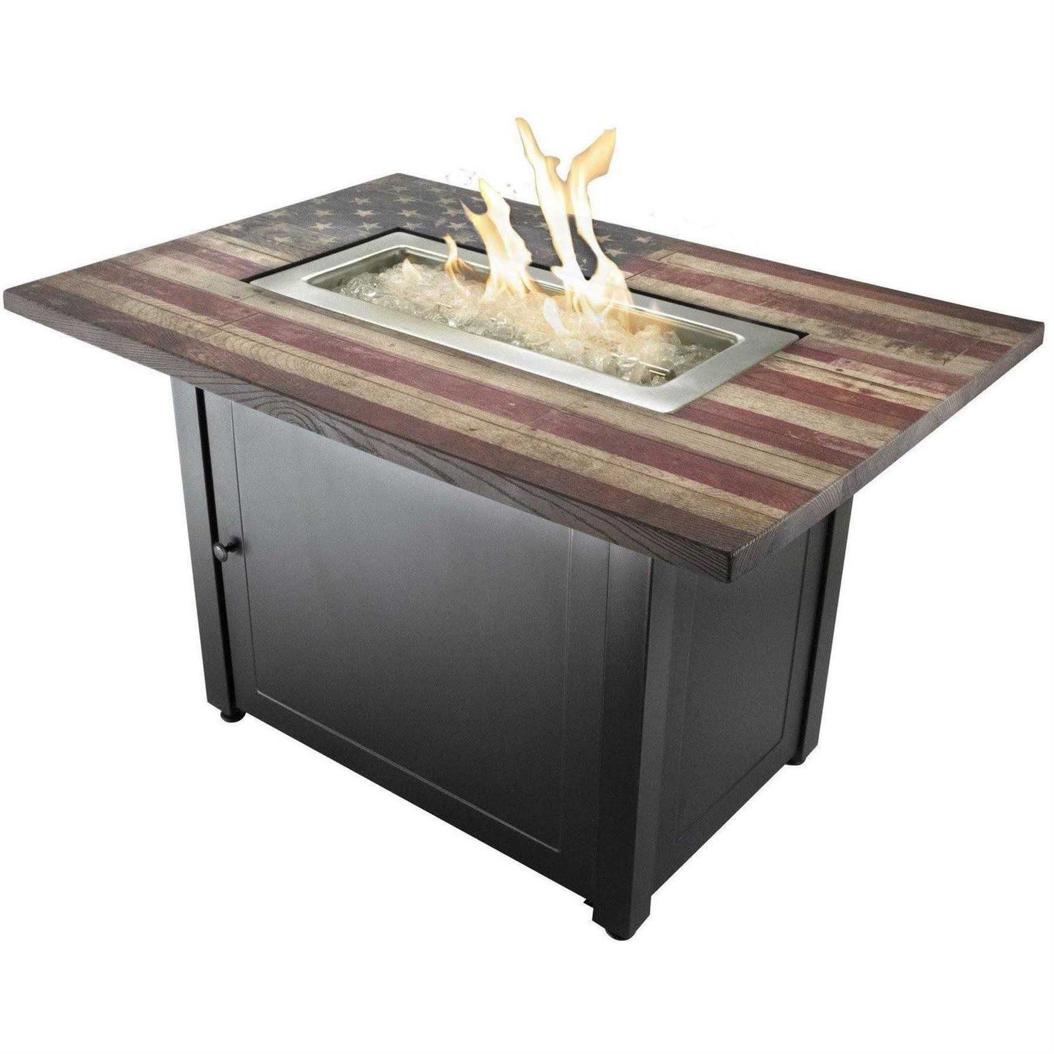 Endless Summer The Americana Rectangular Gas Outdoor Fire Pit