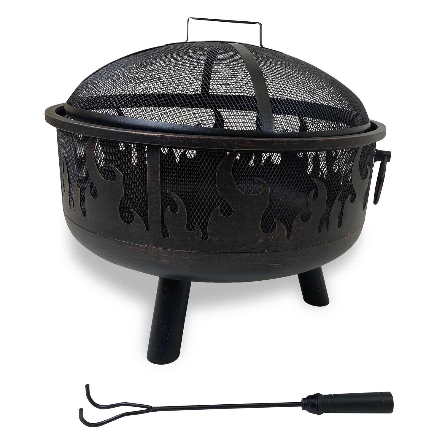 Endless Summer Wood-Burning Fire Pit with Flames - Image 4