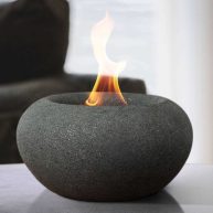 TerraFlame Concrete Stone Fire Bowl Table Top