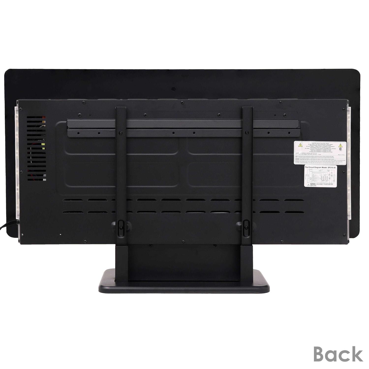 Sunnydaze 35.75 Curved Face Wall Mount or Freestanding Color-Changing Fireplace - Image 5