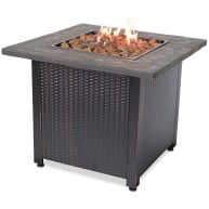 Endless Summer LP Gas Outdoor Fire Pit with Resin Mantel