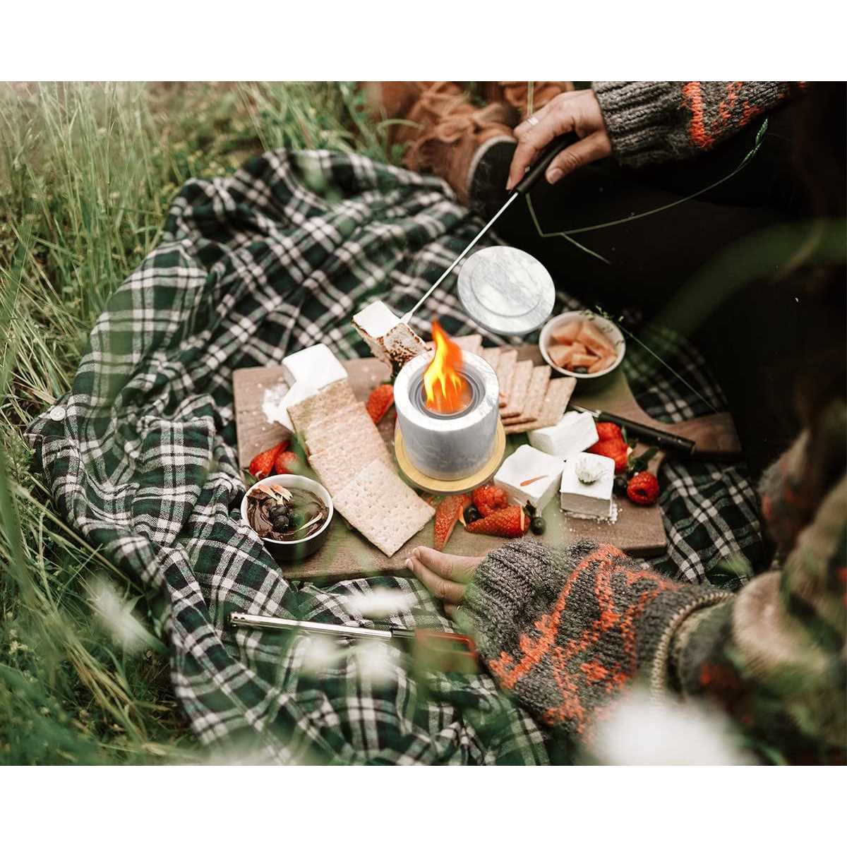 Tabletop Fire Pit Bowl Indoor Outdoor for Smores,Table Top Fire Pit Bowl,Table Top Firepit for Outside Patio - Image 4