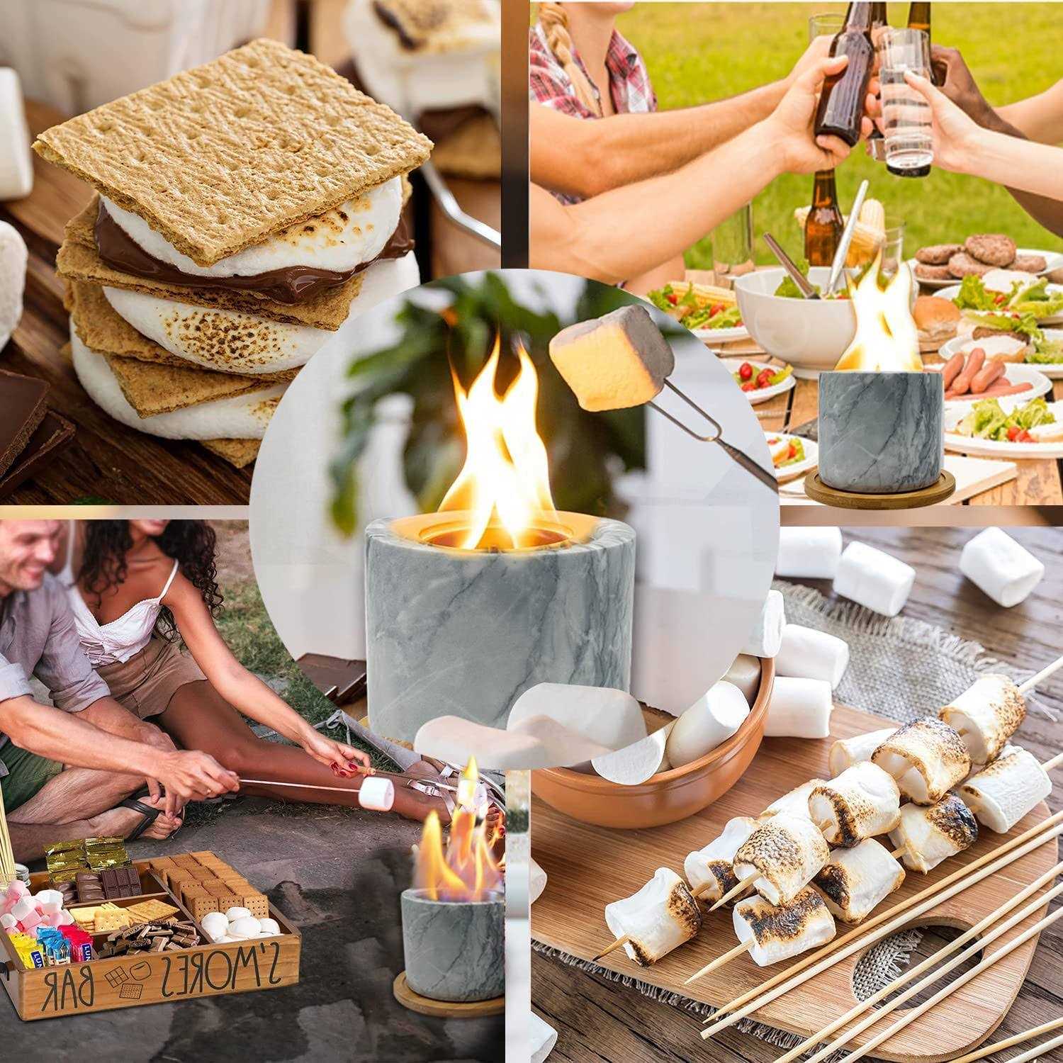 Tabletop Fire Pit Bowl Indoor Outdoor for Smores,Table Top Fire Pit Bowl,Table Top Firepit for Outside Patio - Image 5