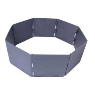 Titan Great Outdoors Heavy Steel Campfire Pit Ring Panels, Portable Collapsible design, Easy to Transport, Campfires and Bonfires