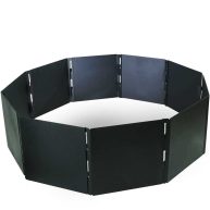 Titan Great Outdoors Heavy Steel Campfire Pit Ring Panels, Portable Collapsible design, Easy to Transport, Campfires and Bonfires