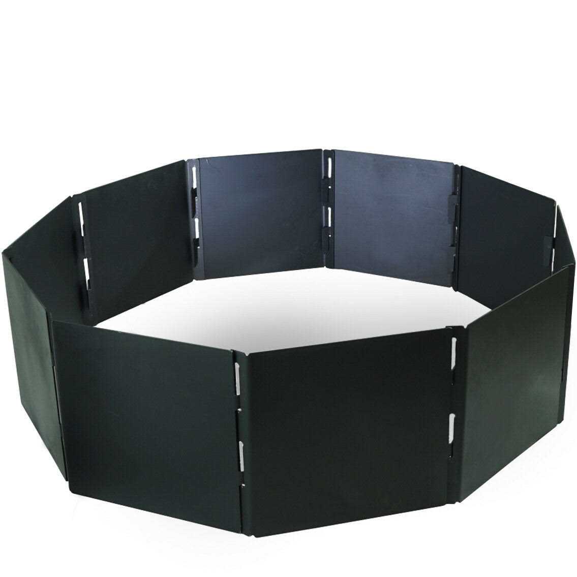 Titan Great Outdoors Heavy Steel Campfire Pit Ring Panels, Portable Collapsible design, Easy to Transport, Campfires and Bonfires