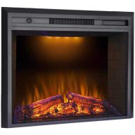 Valuxhome 36 in. 750-Watt/1500-Watt Black Electric Fireplace Insert
