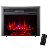 XBrand Insert Fireplace Heater w/Remote Control and LED Flame Effect HT9738LG