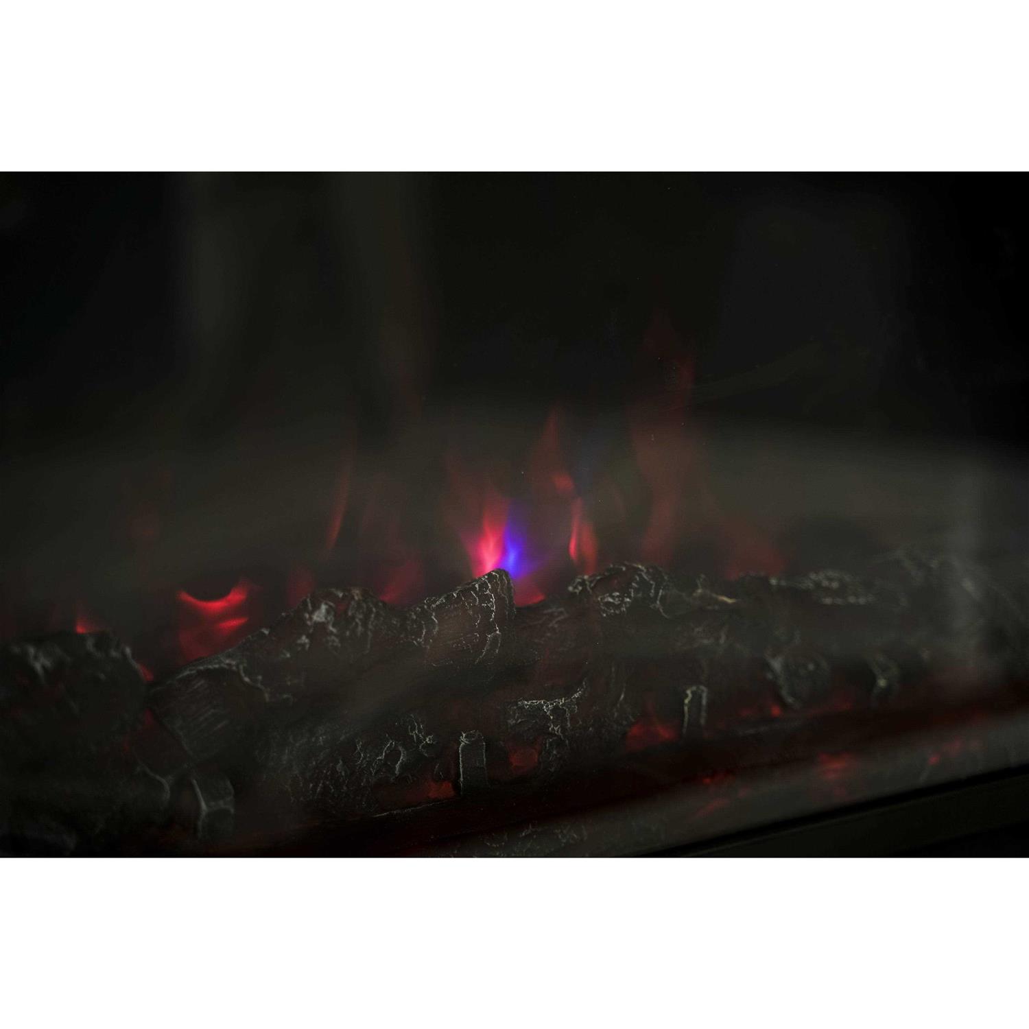 XBrand Insert Fireplace Heater w/Remote Control and LED Flame Effect HT9738LG - Image 3