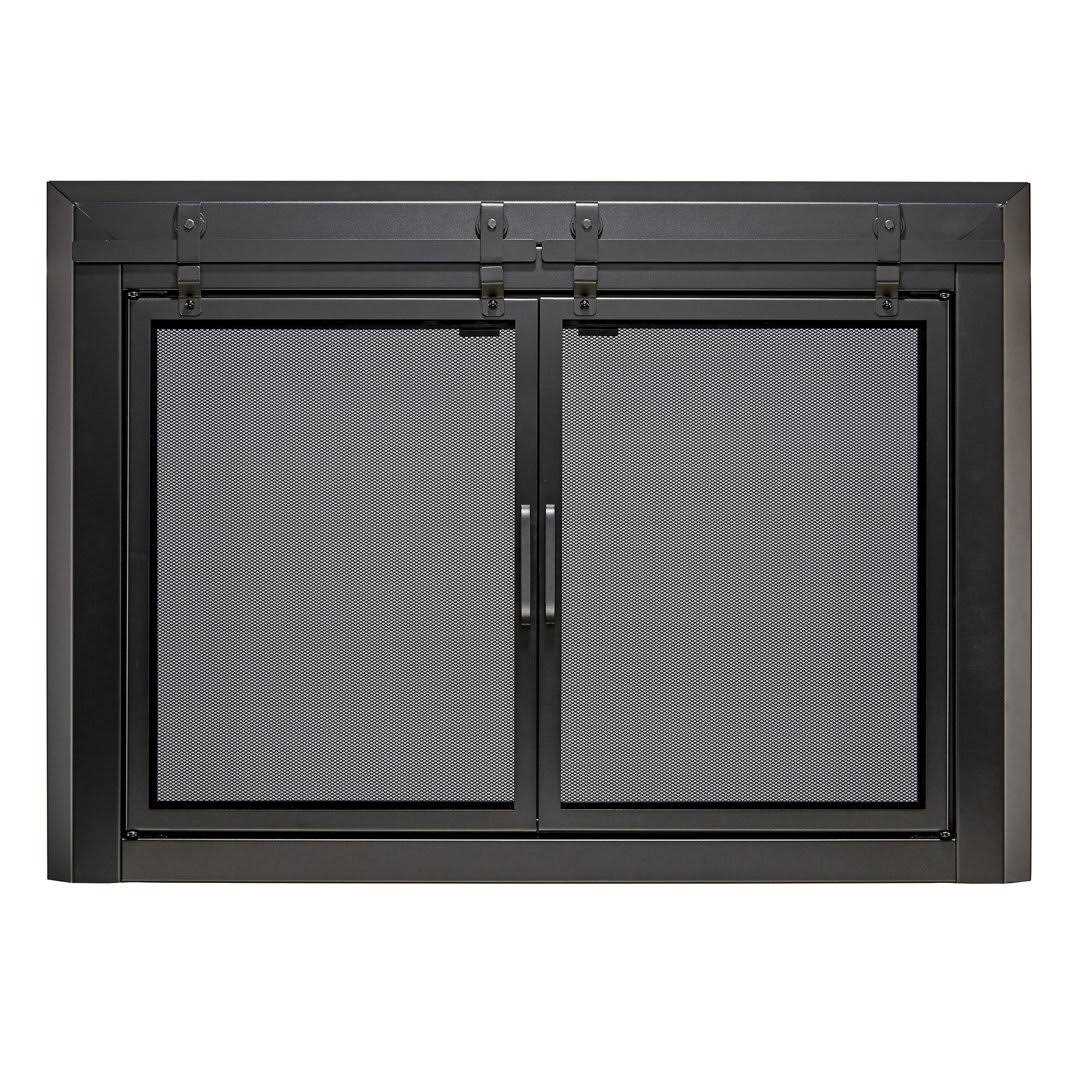 Uniflame Gregory Cabinet-style Fireplace Doors with Smoke Tempered Glass