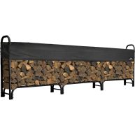ShelterLogic Heavy-Duty Firewood Rack with Cover